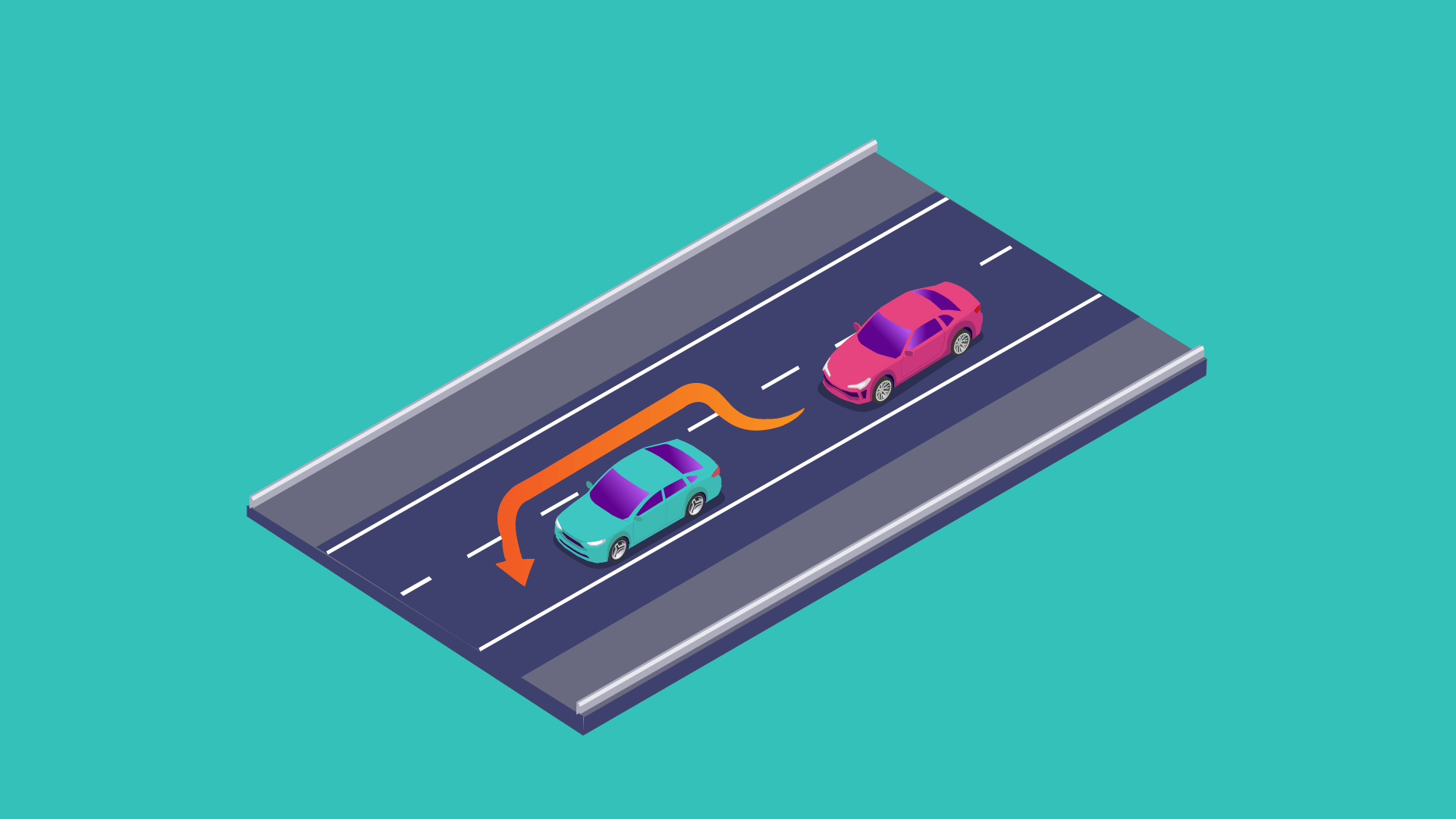 where may you overtake on a one-way street